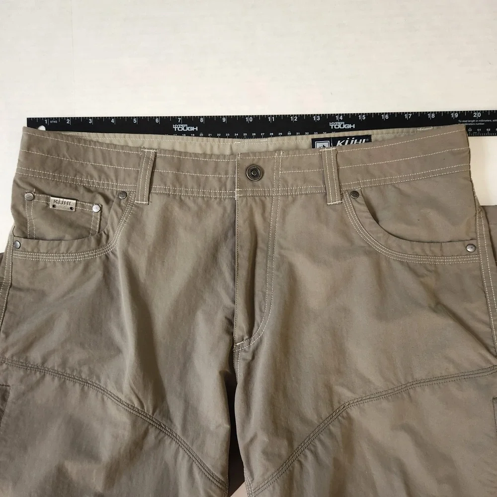 Kuhl Liberator Convertible‎ Stealth Pants Mens 38x30 Khaki Tan Hiking Zip Off